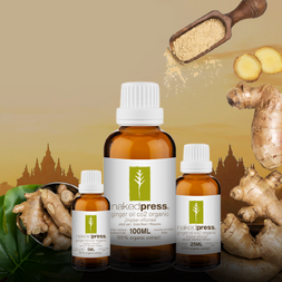 GINGER OIL CO2 ORGANIC (FRESH ROOT) (INDONESIA) - 100% ORGANIC EXTRACT (CO2 EXTRACTED) - AROMATHERAPY GRADE - (ZINGIBER OFFICINALE)